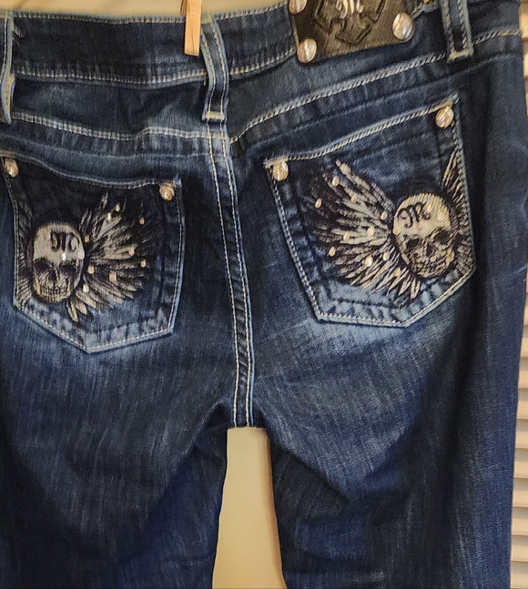 Miss Me Dark Indigo Straight Leg Jeans I Have 2 Pr $80 For Each Pr Brand New - Picture 3 of 11